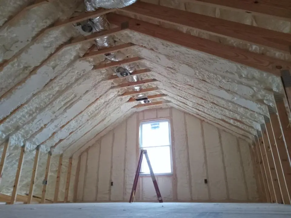Spray foam roofing application for Crawl Space Insulation project in Warr Acres